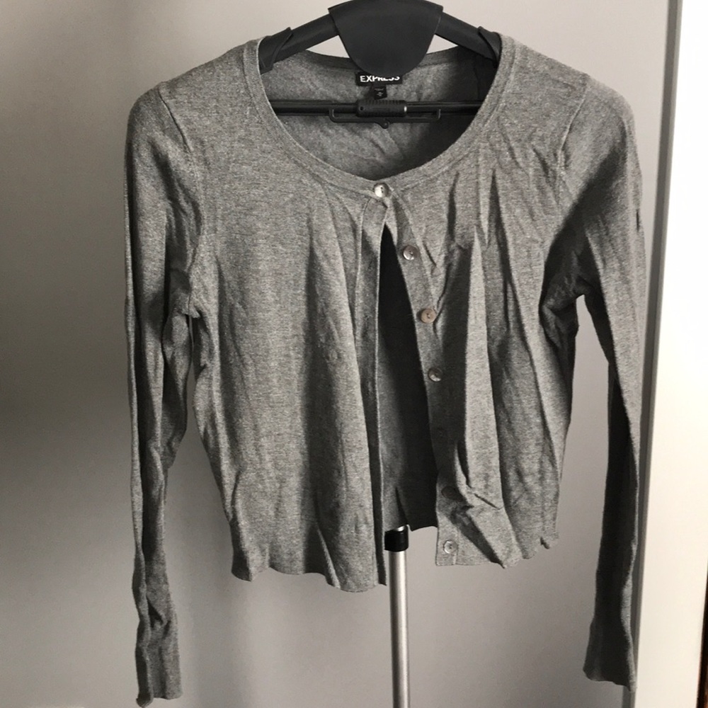 Express cardigan - size medium - gray